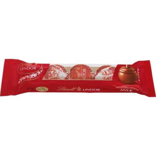 Lindt Lindor Milk Chocolate Trio Pack 37g