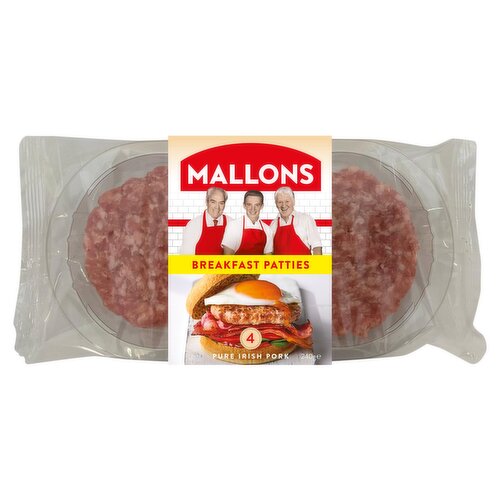 Mallons 4 Pork Breakfast Patties 240g