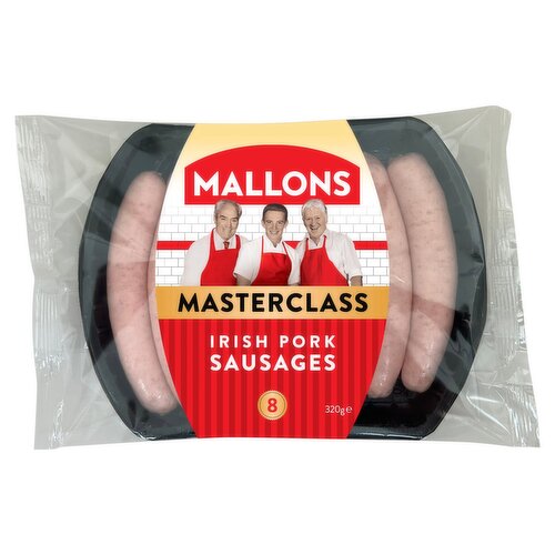 Mallons 8 Masterclass Irish Pork Sausages 320g