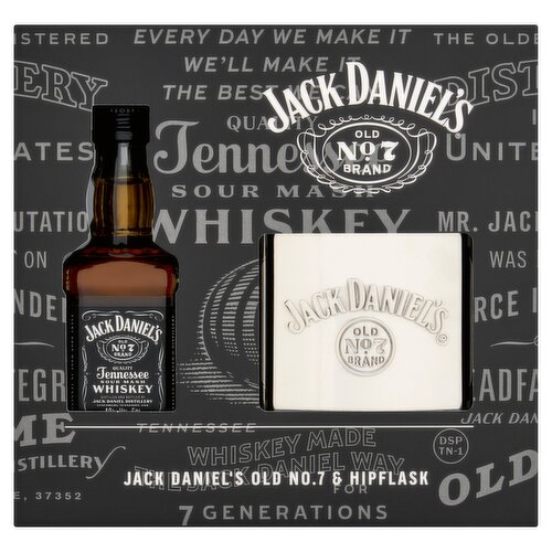 Jack Daniel's Old No. 7 & Hipflask Gift Set