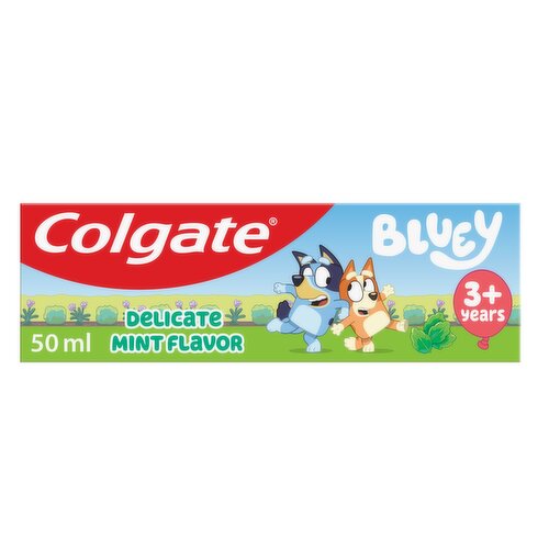 Colgate Kids 3+ Years Bluey Mint-Flavoured Fluoride Toothpaste 50ml 