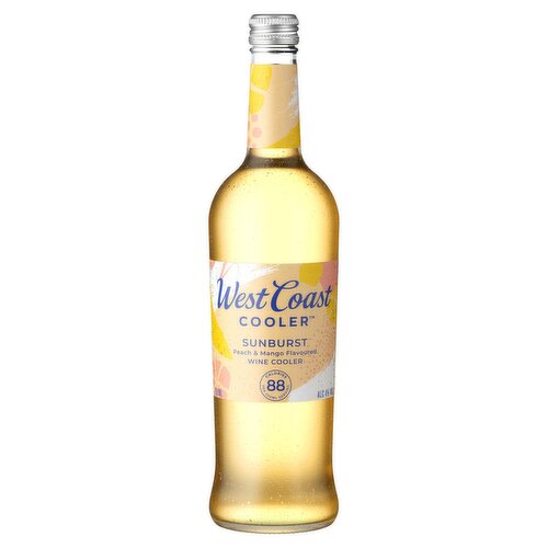 West Coast Cooler Sunburst Peach & Mango Flavoured 750ml