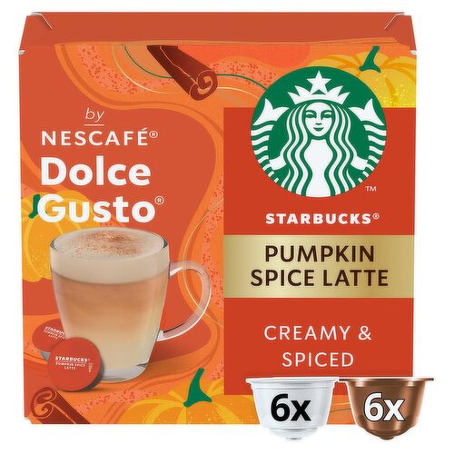Starbucks® Limited Edition Pumpkin Spice Latte By Nescafé Dolce Gusto, Coffee Pods x12 (6 Servings)
