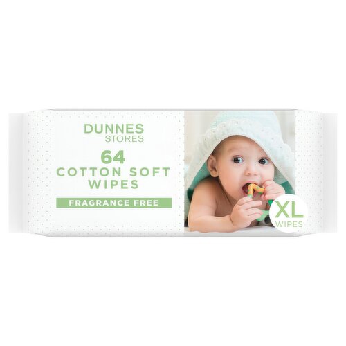Dunnes Stores 64 Cotton Soft XL Wipes