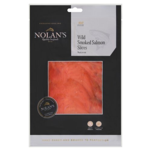 Nolans Wild Smoked Salmon Slices 150g