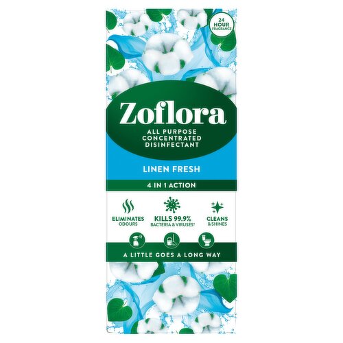 Zoflora All Purpose Concentrated Disinfectant Linen Fresh 500ml