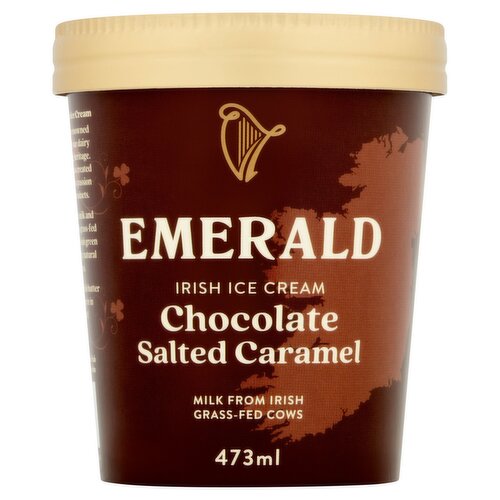 Emerald Chocolate Salted Caramel Irish Ice Cream 473ml