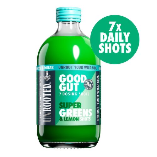 UNROOTED Super Greens, Lemon & Baobab 7x Dosing Shots 420ml