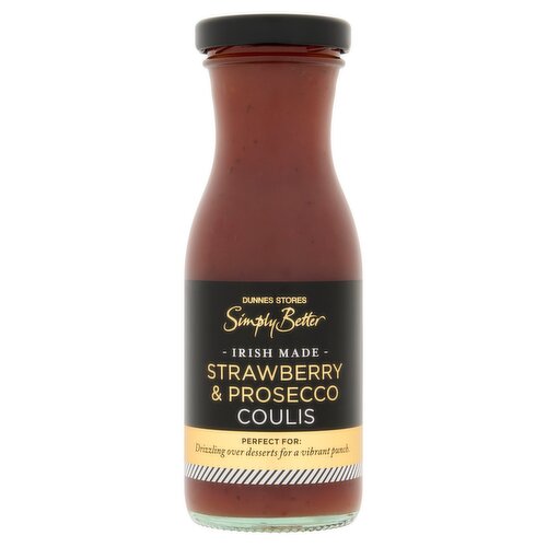 Dunnes Stores Simply Better Strawberry & Prosecco Coulis 185g