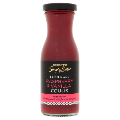 Dunnes Stores Simply Better Raspberry & Vanilla Coulis 185g