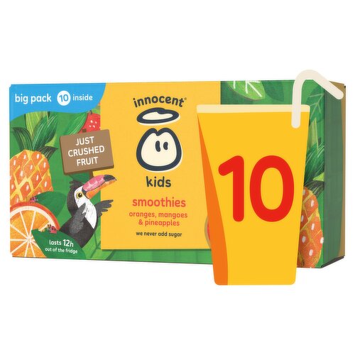 innocent Kids Oranges, Mangoes & Pineapples Smoothies 10x150ml