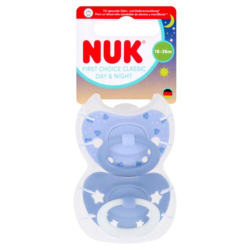 Nuk 2 Silicone First Choice Classic Day & Night 18-36m