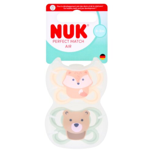 Nuk 2 Silicone Perfect Match Air 0-2m