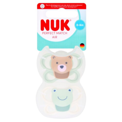 Nuk 2 Silicone Perfect Match Air 0-6m