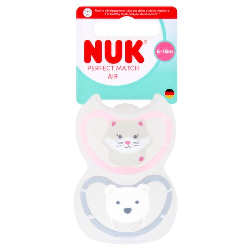 Nuk 2 Silicone Perfect Match Air 6-18M