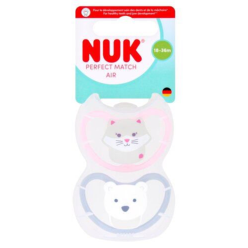 Nuk 2 Silicone Perfect Match Air 18-36m