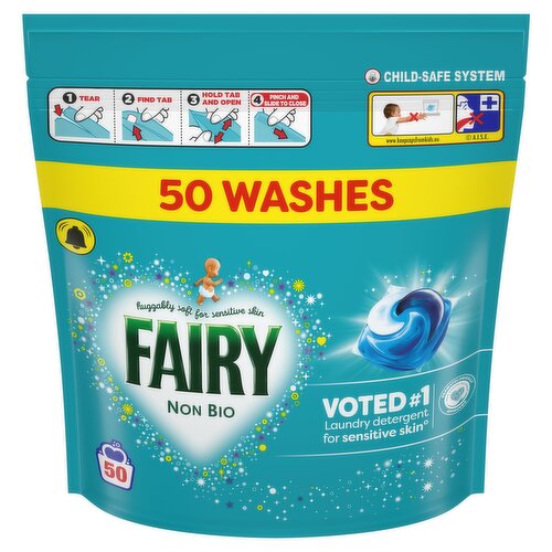 Fairy Non Bio PODS, 50 Washes