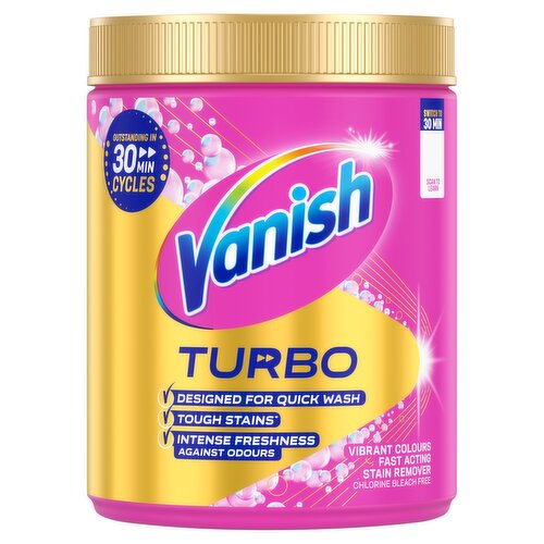Vanish Turbo Fast Acting Stain Remover Powder 850g