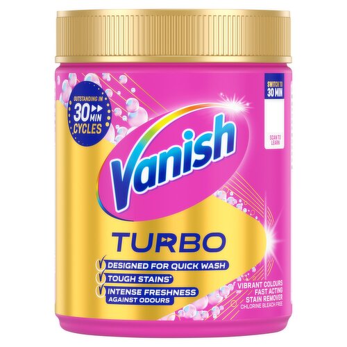 Vanish Turbo Fast Acting Stain Remover Powder 470g