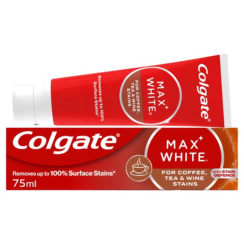 Colgate Max White For Coffee, Tea & Wine Whitening Toothpaste 75ml