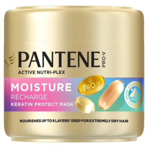 Pantene Pro-V Moisture Recharge Keratin Protect Hair Mask 300ml for Extremely Dry Hair