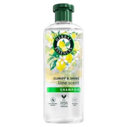 Herbal Essences Clarify & Shine Lime Scent Shampoo 350ml for Fine, Limp and Oily Hair