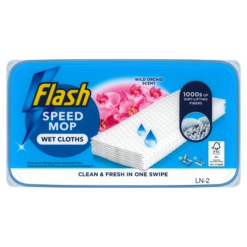 Flash Speedmop Floor Cleaner Orchid Refills x10