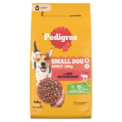 Pedigree Small Dog Adult with Beef and Vegetables 1.4kg