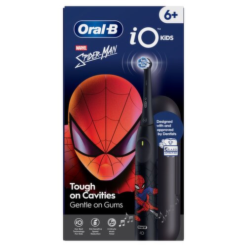 Oral-B iO Kids Marvel Spiderman Electric Toothbrush for Kids Aged 6+