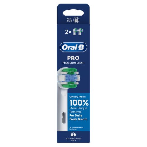 Oral-B Pro Precision Clean Toothbrush Heads, 2 Counts