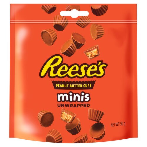 Reese's Milk Chocolate and Peanut Butter Cups Minis Pouch NON GMO 90g