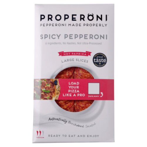 Properoni Spicy Pepperoni Large Slices 80g