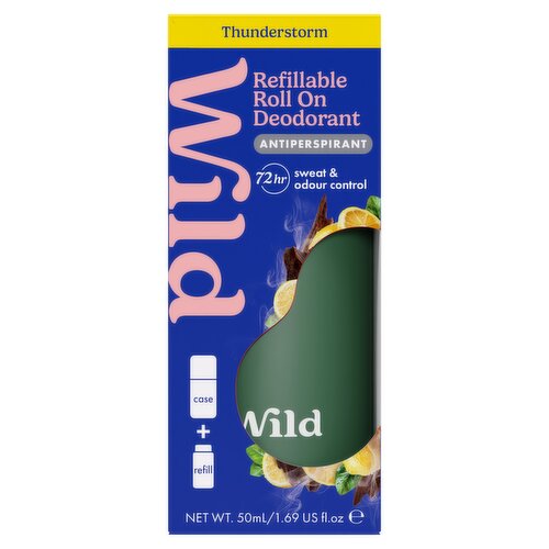 Wild Thunderstorm Refillable Roll on Deodorant 50ml