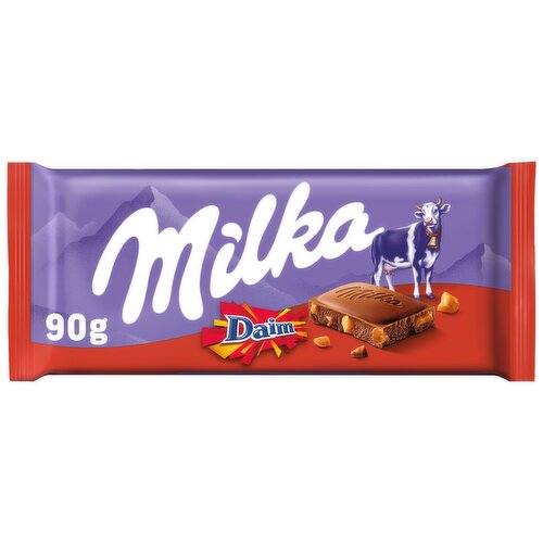 Milka Milk With Daim Pieces Chocolate Tablet 90g