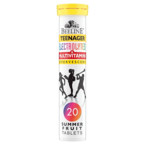 Beeline Teenager Electrolytes & Multivitamins Effervescent 20 Summer Fruit Tablets
