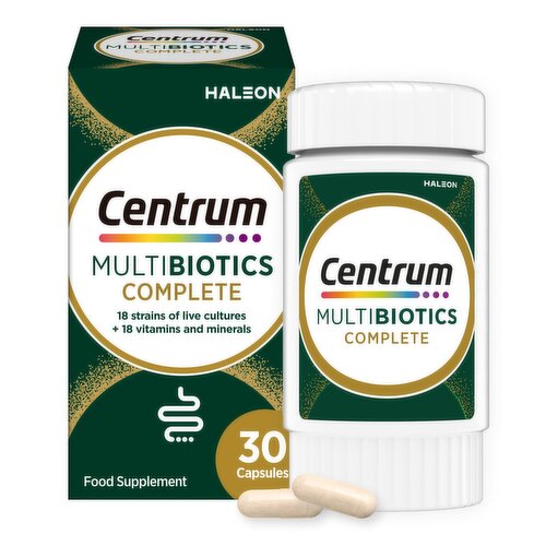Centrum Multibiotics Complete, Probiotic & Multivitamin Capsules 30s