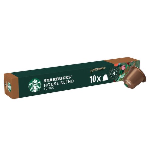 STARBUCKS House Blend by NESPRESSO Coffee Pods, Medium Roast, 57g box of 10