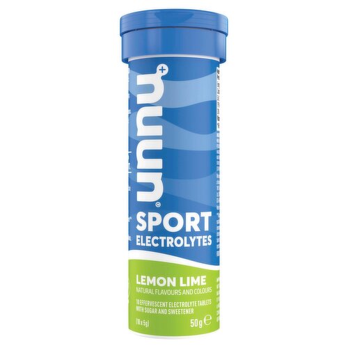 Nuun Sport Electrolytes Lemon Lime Effervescent Electrolyte Tablets 10 x 5g (50g)