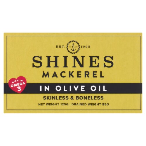 Shines Mackerel in Olive Oil 125g