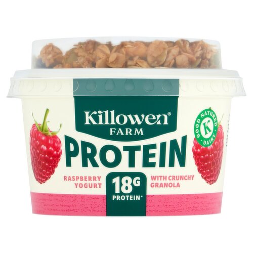 Killowen Farm Protein Raspberry Yogurt with Crunchy Granola 190g
