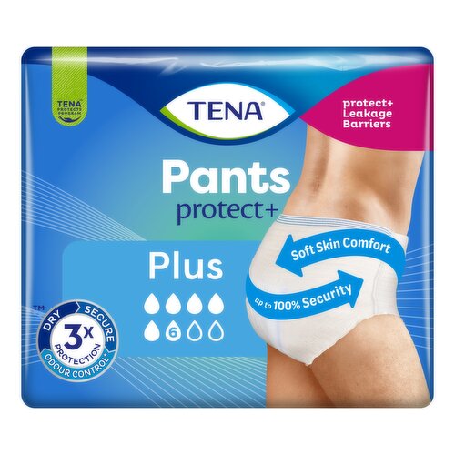 TENA Incontinence Pants Protect+ Plus Size Large 8 pack