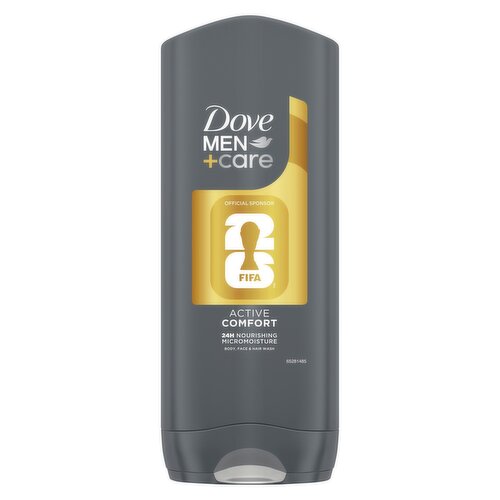 Dove Men+Care FIFA Limited Collection Active Comfort 3-in-1 Hair, Face and Body Wash 400 ml