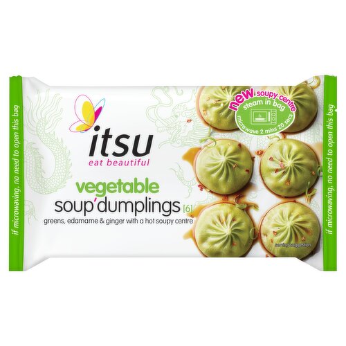  itsu vegetable soup dumplings 168g