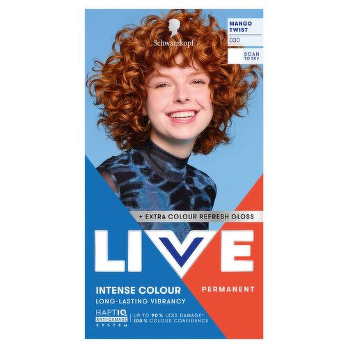 Schwarzkopf LIVE Intense Colour 030 Mango Twist Permanent Hair Dye