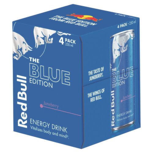 Red Bull The Blue Edition Juneberry Energy Drink 4 x 250ml