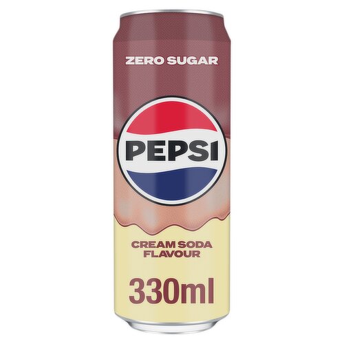 Pepsi Cream Soda Flavour Zero Sugar Can 330ml