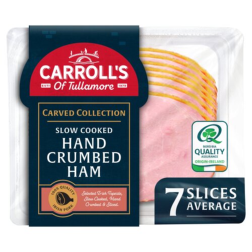 Carroll's of Tullamore Slow Cooked Carved Hand Crumbed Ham