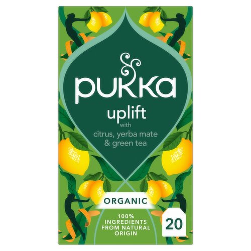 Pukka 20 Organic Uplift with Citrus, Yerba Mate & Green Tea 36g