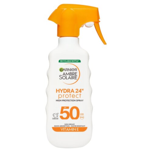 Garnier Ambre Solaire Hydra 24H Protect SPF50 Sun Protection Trigger Spray 270ml