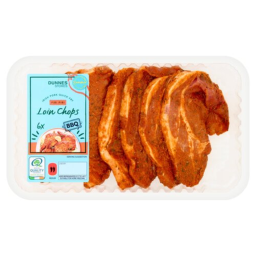 Dunnes Stores 6 Piri Piri BBQ Loin Chops 600g